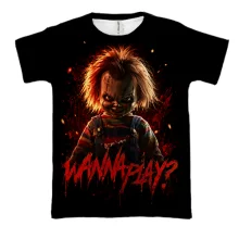 3D футболка с Чаки - Wanna Play?