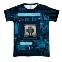 3D футболка Android inside