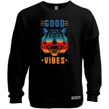Світшот без начосу з написом "Good vibes"