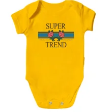 Детское боди с надписью "Super Trend"