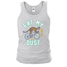 Чоловіча майка з написом "Eat my dust"