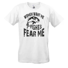 Футболка Women want me Fish fear me