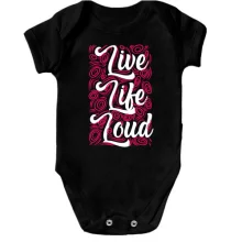 Детское боди Live like loud