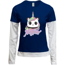 Комбинированный лонгслив Magical Unicorn Единорог