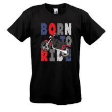 Мужская футболка Born to Ride Мотоцикл