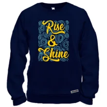 Свитшот с надписью "Rise & Shine"