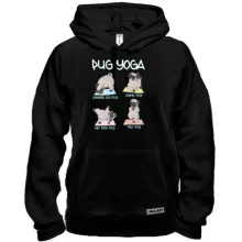 Толстовка Pug Yoga Мопс Йога