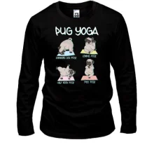 Лонгслив Pug Yoga Мопс Йога