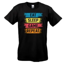 Футболка Eat Sleep Game Repeat