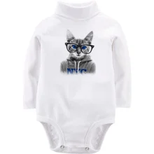 Детское боди с длинным рукавом Smart Cat Розумний Кіт