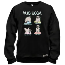 Свитшот Pug Yoga Мопс Йога
