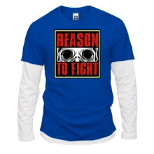 Комбинированный лонгслив Reason to fight Череп