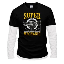 Комбинированный лонгслив Super Mechanic Механик