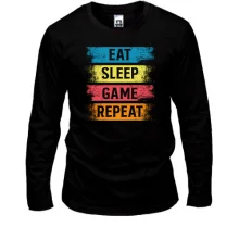 Лонгслив Eat Sleep Game Repeat