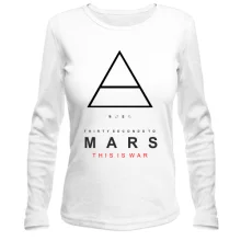 Лонгслив с логотипом 30 Seconds to Mars «This Is War»