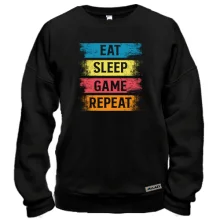 Світшот Eat Sleep Game Repeat