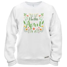 Світшот Hello April Квітень