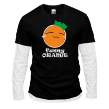 Комбинированный лонгслив Funny Orange