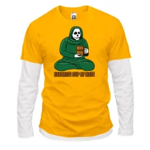 Комбинированный лонгслив Favorite cup of hate
