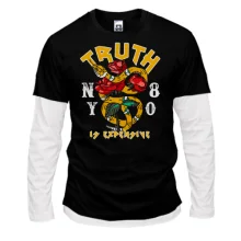 Комбинированный лонгслив Truth is expensive