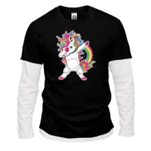 Комбинированный лонгслив Rainbow Unicorn