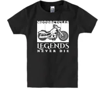 Детская футболка Motorcycles - Legends never die