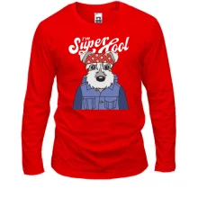 Лонгслів з собакою "I'm Super Cool"