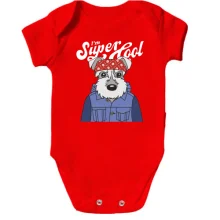 Детское боди с собакой "I'm Super Cool"
