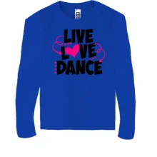 Детский лонгслив Live love dance