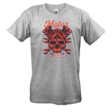 Футболка Motor Red Skull