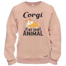 Свитшот Corgi - is my spirit animal