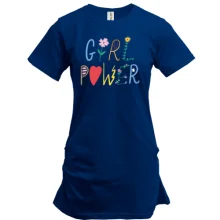 Туника с Girl Power и цветами