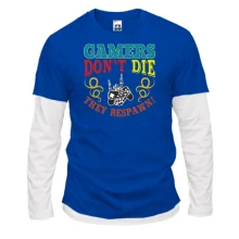 Комбинированный лонгслив Gamers not die
