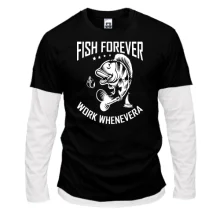 Комбинированный лонгслив Fish forever
