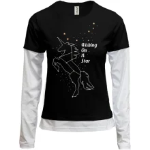 Комбинированный лонгслив Wishing on a star
