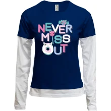Комбинированный лонгслив Never miss out