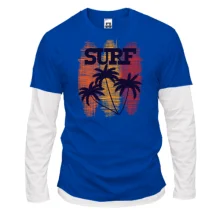Комбінований лонгслів Surf and Palm trees