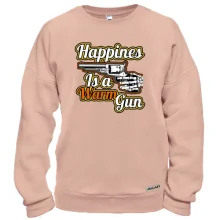 Свитшот Happiness is a warm gun