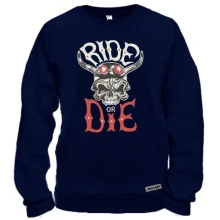 Свитшот Ride or Die с черепом