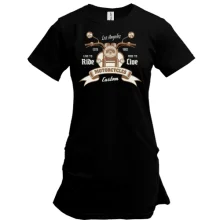 Подовжена футболка Los Angeles Motorcycles