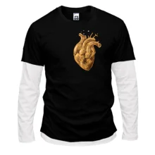 Комбинированный лонгслив Golden Heart