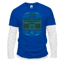 Комбинированный лонгслив Boombox Music