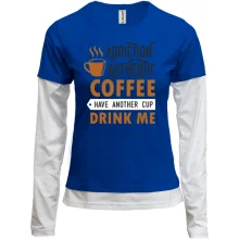 Комбинированный лонгслив Authentic coffee