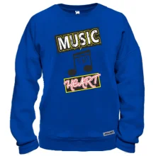 Свитшот Music is my heart