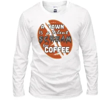 Лонгслив Scream coffee