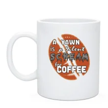 Чашка Scream coffee