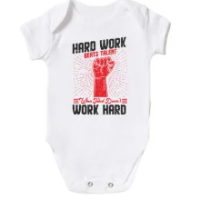 Детское боди Hard Work - Work Hard