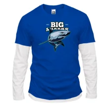 Комбинированный лонгслив Big Sharks