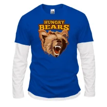 Мужской лонгслив Комби Hungry Bears