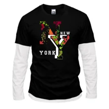 Комбінований лонгслів New York Flowers